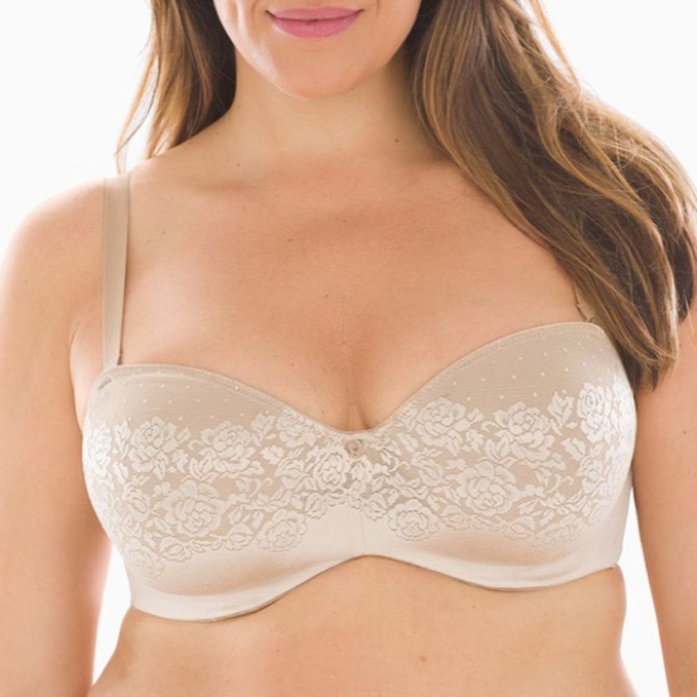 Soma Nude Stunning Support Strapless Underwire Contour Bra 38 DDD NEW